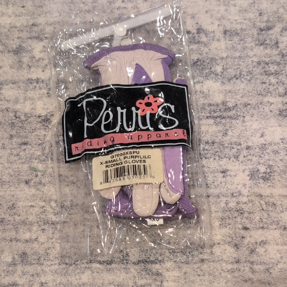 Purple Riding Gloves for Kids